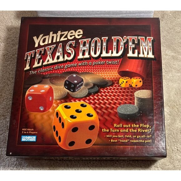 Yahtzee Texas Hold Em Classic Dice Game Complete Set With Guide Never Played - Picture 8 of 9